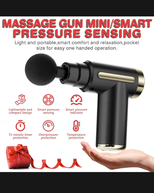 5-in-1 Rechargeable Body Massage Gun/Deep Tissue Muscle Pain Relaxation Tool Unisex