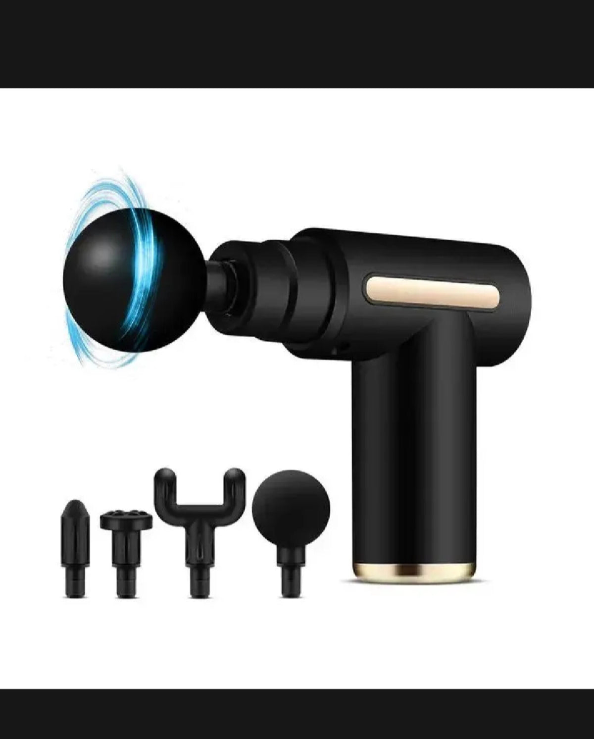 5-in-1 Rechargeable Body Massage Gun/Deep Tissue Muscle Pain Relaxation Tool Unisex
